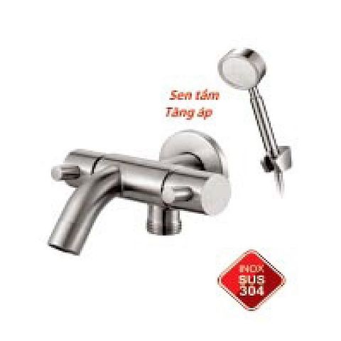  Bộ củ - dây - tay sen lạnh inox 304 (tay sen tăng áp) KS - 5602 