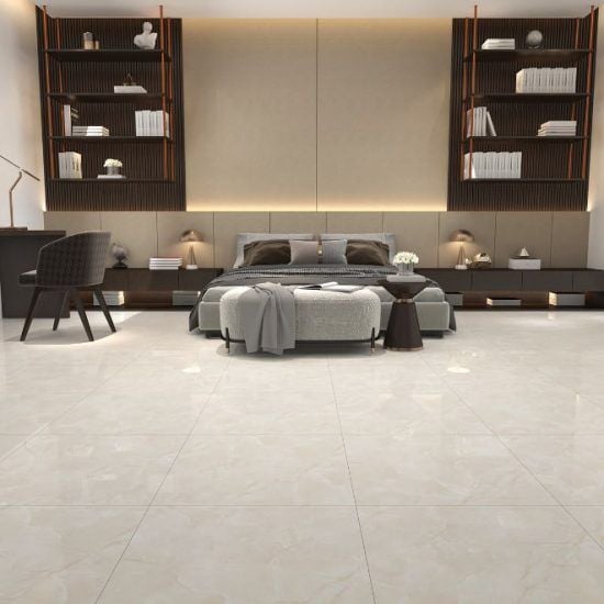 Gạch ốp lát đá bóng kính vân đá trắng hồng DA012 - 60x60