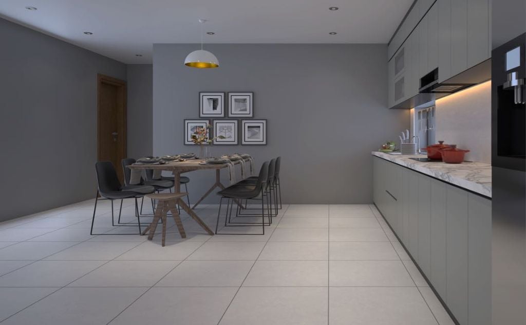 Gạch ốp lát đá mờ vân mây xám MOMENT003 - 60x60