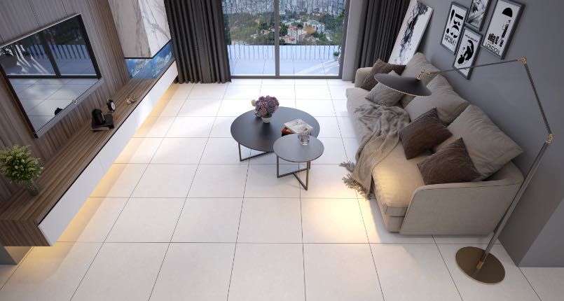 Gạch ốp lát đá mờ vân mây xám MOMENT003 - 60x60