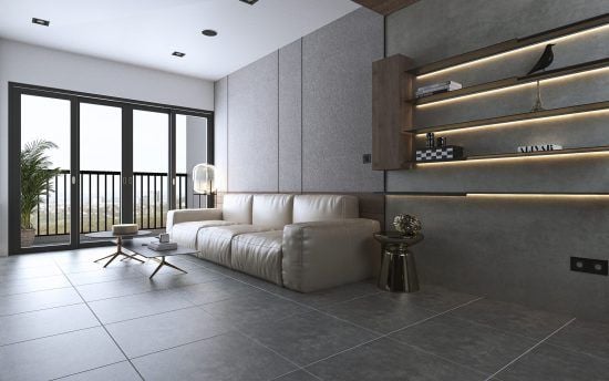 Gạch ốp lát đá mờ vân đá xám đậm MOMENT011 - 60x60