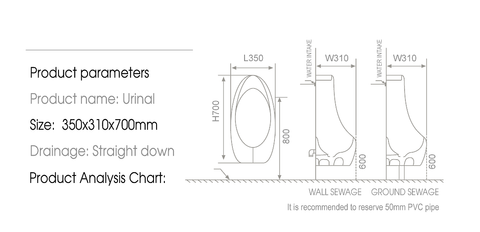  Bồn tiểu nam HT-6605 