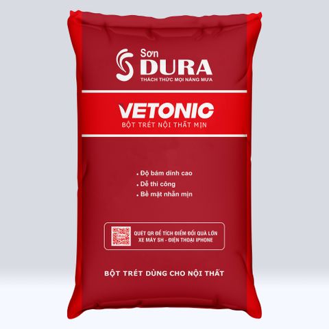  Bột trét nội thất Chống Rạn Nứt, Dễ Thi Công Vetonic 40KG 