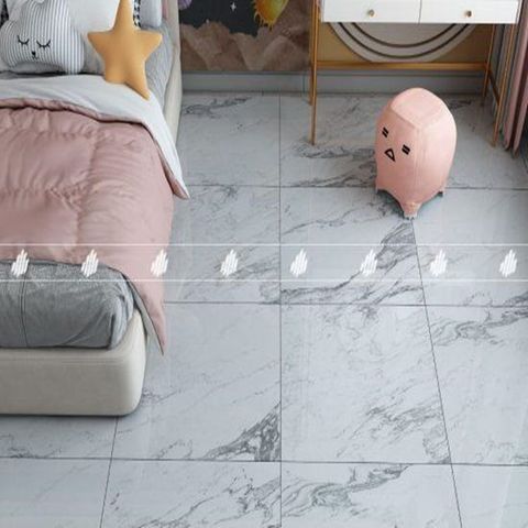  Gạch lát nền đá bóng kính kháng khuẩn vân đá vàng DONGVAN006 - 80x80 