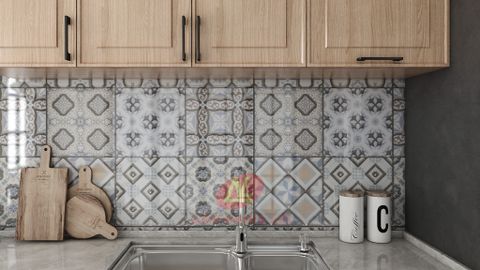  Gạch ốp lát đá bóng kính trang trí hoa văn ngẫu nhiên SG-GXZGN - 30x30 