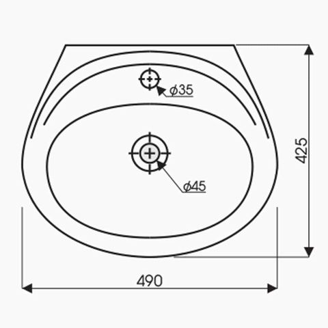  Chậu rửa lavabo treo tường Thiên Thanh LT04 