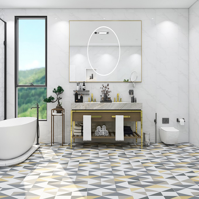 Gạch ốp lát trang trí đá mờ hoa vân ngẫu nhiên BC-NNZG-H - 60x60
