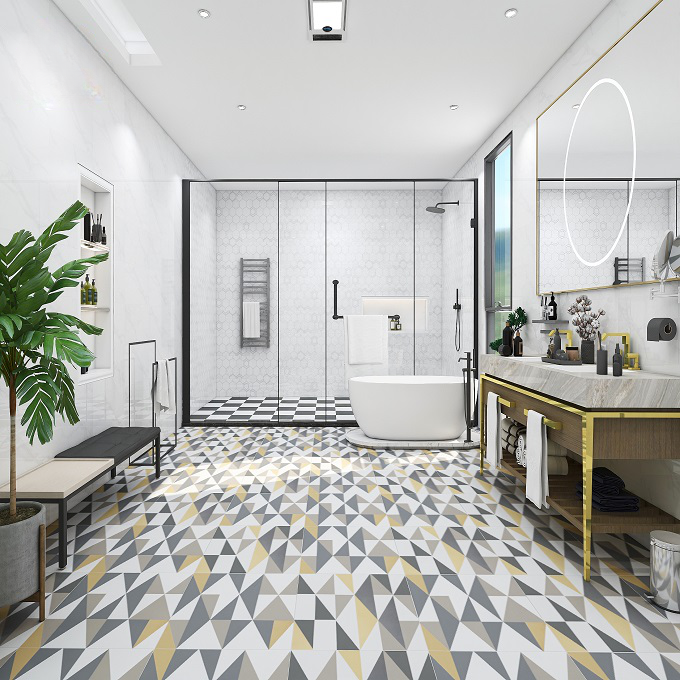 Gạch ốp lát trang trí đá mờ hoa vân ngẫu nhiên BC-NNZG-H - 60x60