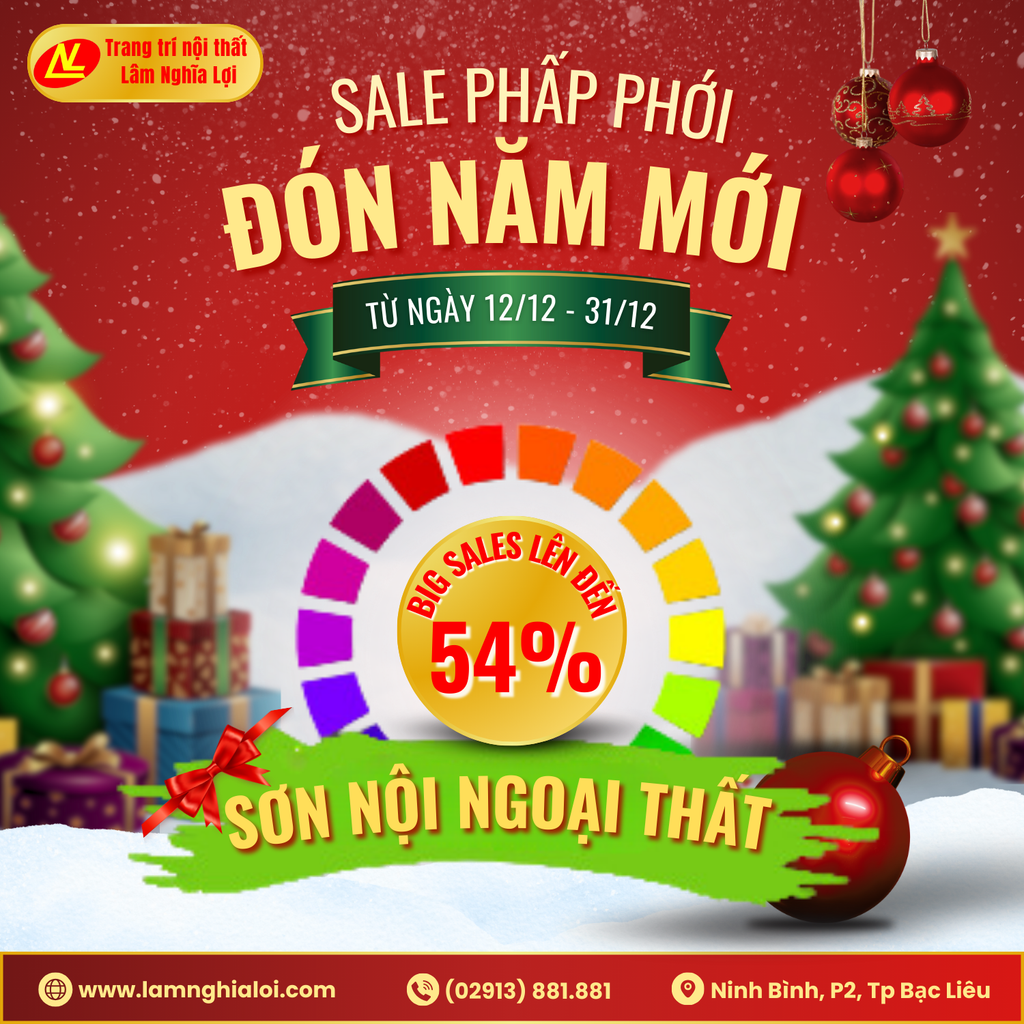 SƠN NỘI NGOẠI THẤT - BIG SALES LÊN ĐẾN 54%