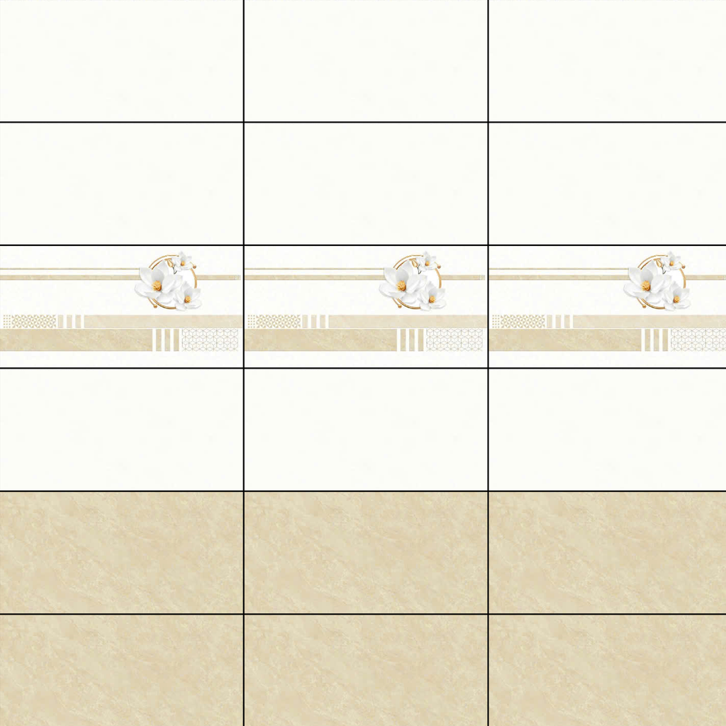 Gạch ốp đá bóng kính vân mây vàng điểm hoa CTN-HVZG - 40x80