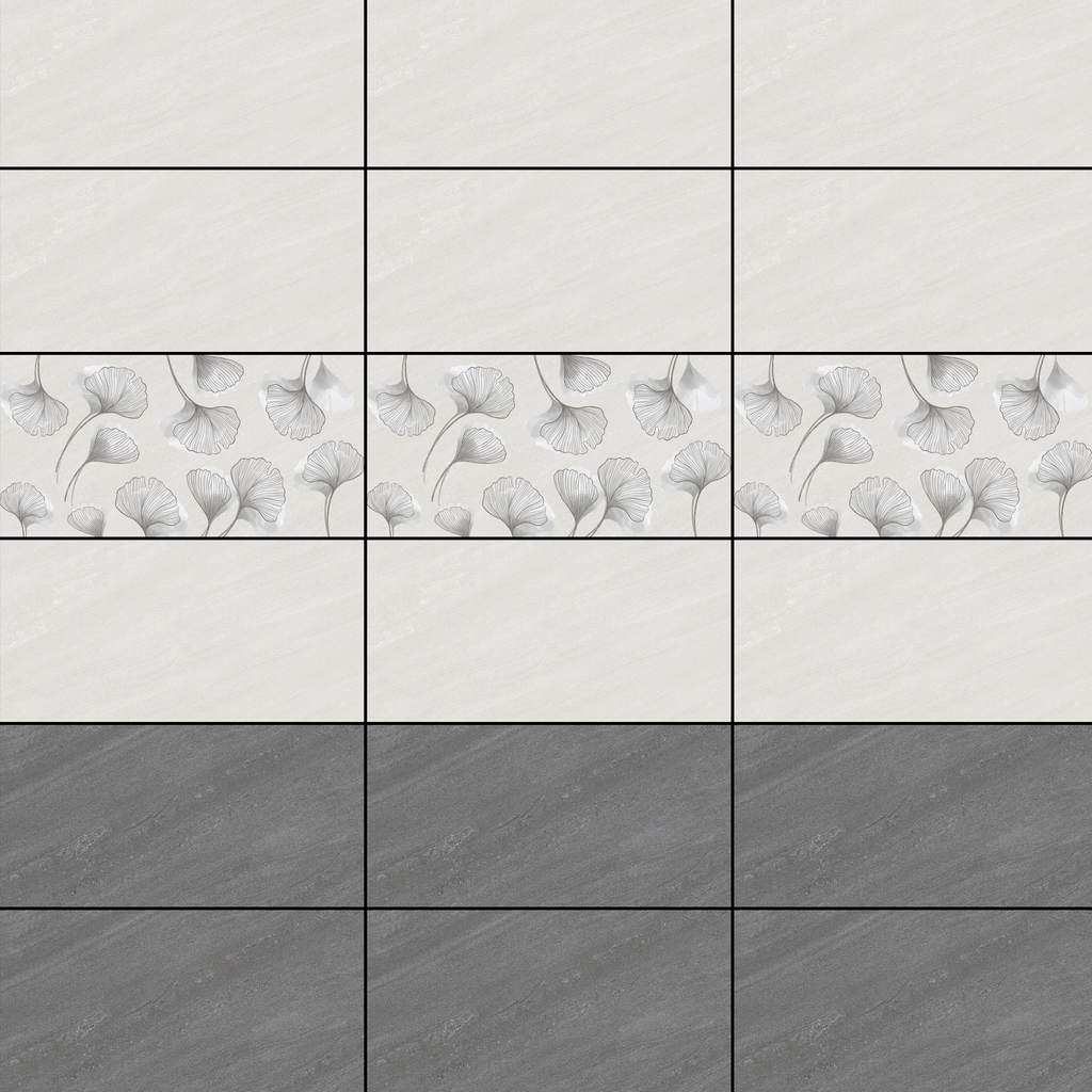 Gạch ốp men bóng vân đá xám điểm hoa văn KTCM- GNZD - 30x60