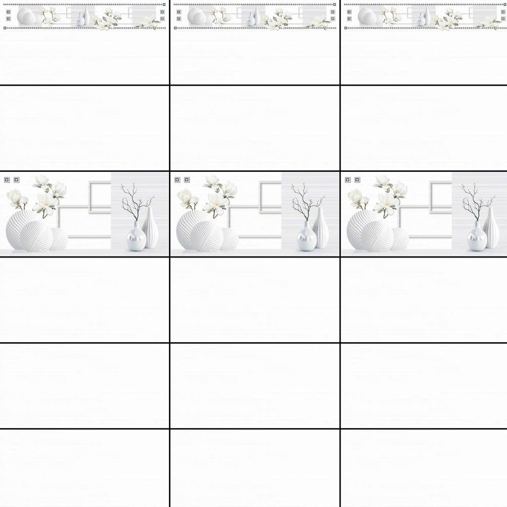 Gạch ốp tường đá bóng kính trắng vân sọc điểm hoa văn THP - GZNZF 30x60