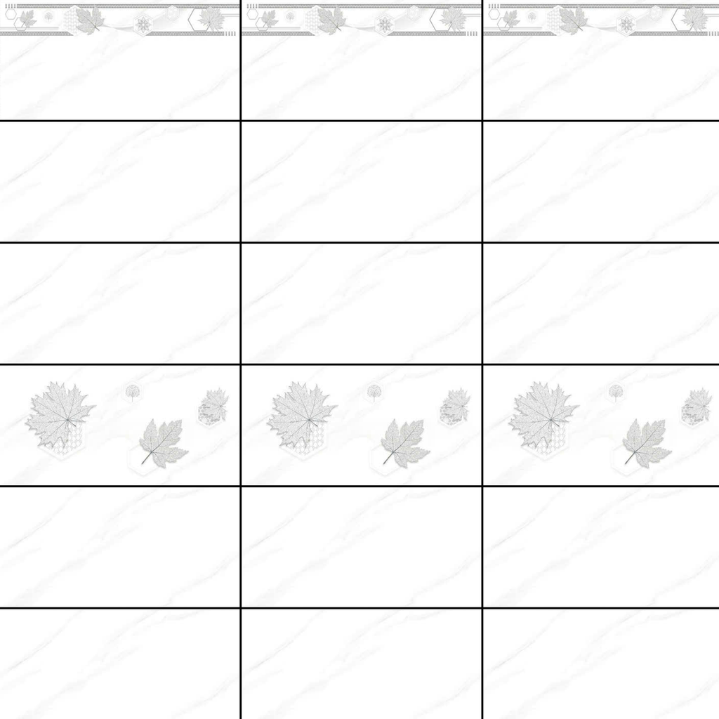 Gạch ốp tường đá bóng kính trắng vân khói điểm hoa văn THP - GZNZH 30x60