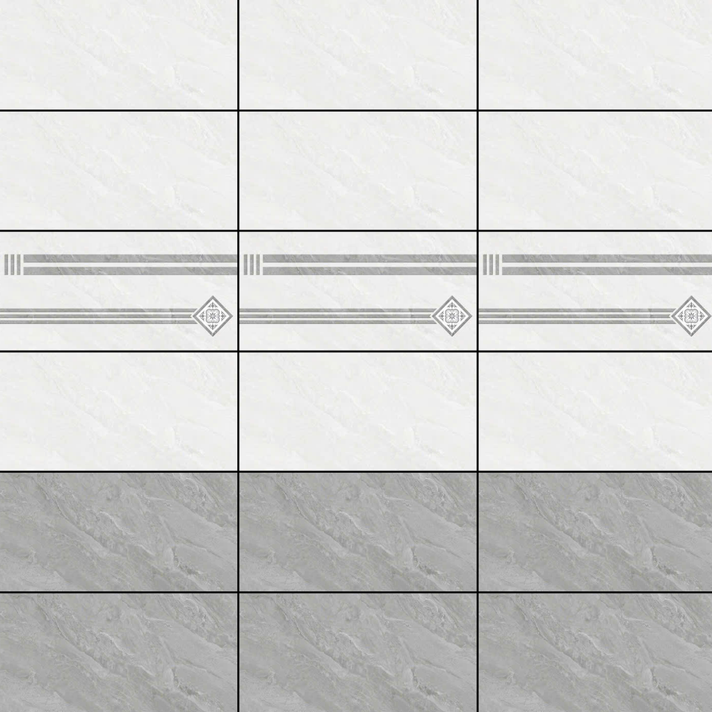 Gạch ốp tường đá bóng kính vân mây xám điểm hoa văn THP - GZNZN 30x60