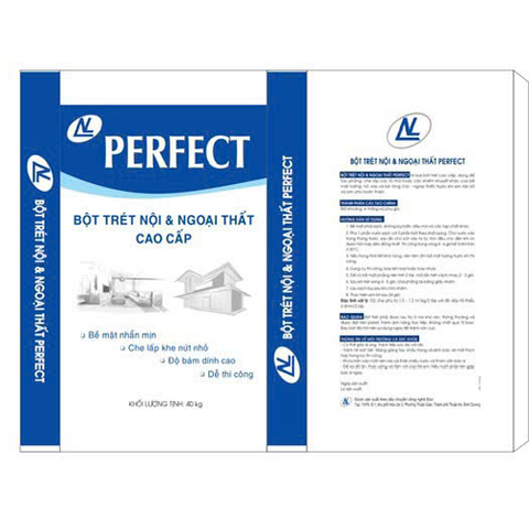  Bột trét tường cao cấp nội ngoại Perfect 40kg 