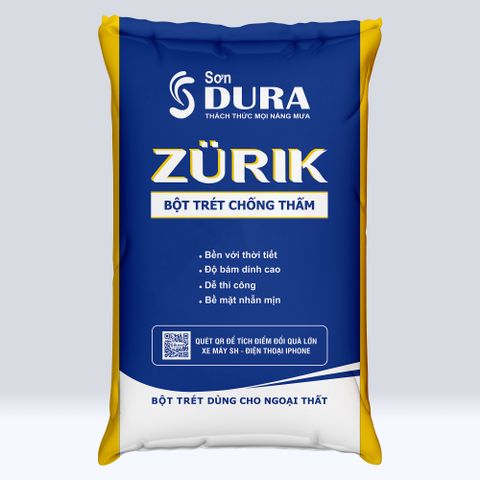  Bột trét ngoại thất Chống Thấm Zurik 40KG 