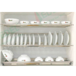  Giá bát đĩa 3 tầng Inox cao cấp GB03.600 – GB03.1000 