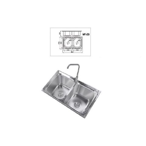  Chậu rửa chén 2 hộc inox 304 WF-E3 