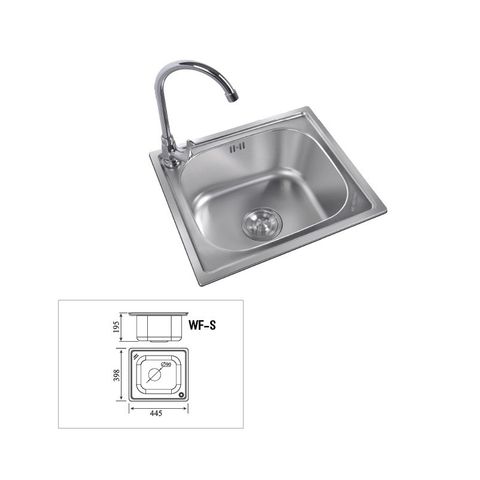  Chậu rửa chén 1 hộc inox 304 WF-S 