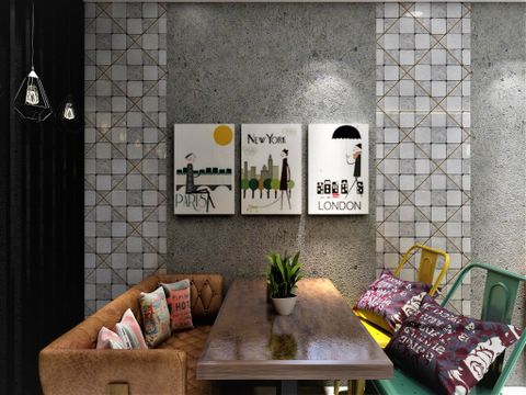  Gạch ốp lát đá bóng kính trang trí xám nhũ bạc SG-GXZZX - 30x30 