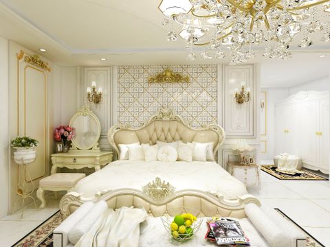  Gạch ốp lát đá bóng kính trang trí hoa văn trắng nhũ vàng SG-GXZDZ - 30x30 