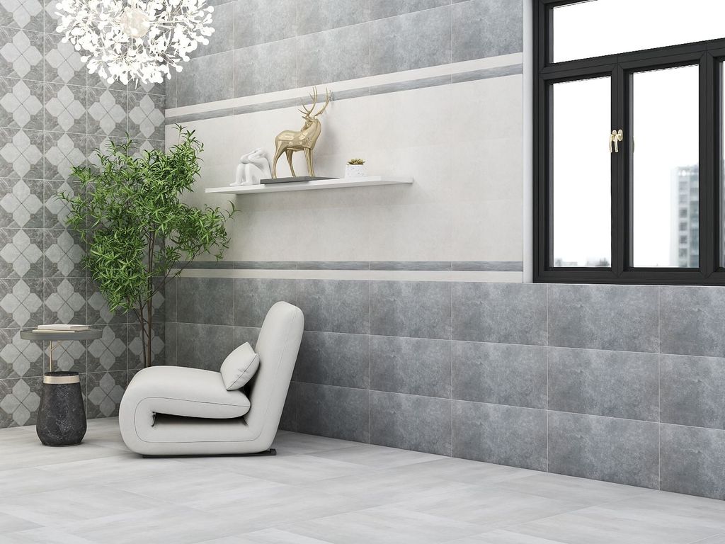 Gạch ốp lát đá mờ vân đá xám đậm VR-GNZ-J-ZZN - 30x60