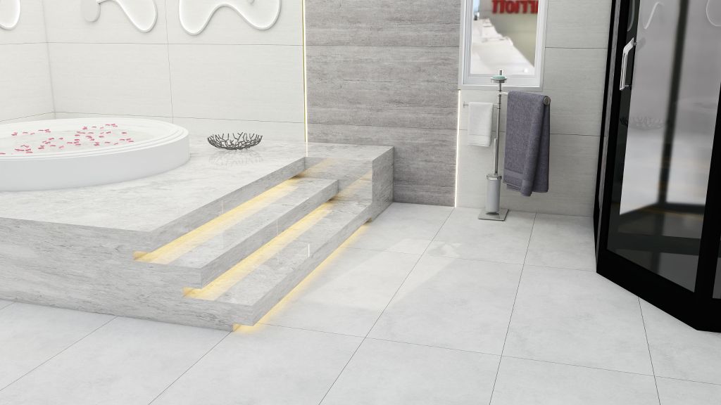 Gạch ốp lát đá mờ xám trắng MF-DFZZD - 60x120