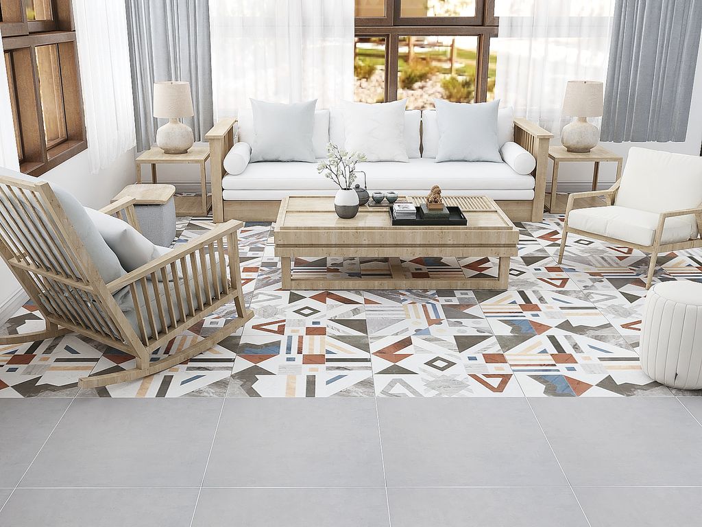 Gạch ốp lát đá mờ hoa văn BC-NNDF-H - 60x60