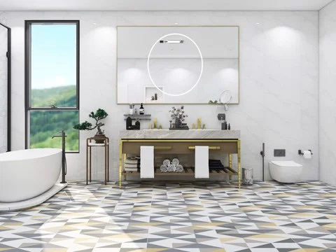 Gạch ốp lát đá mờ hoa văn HM-BC-NNZG-H - 60x60