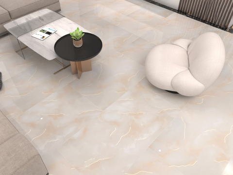  Gạch ốp lát đá bóng kính vân cẩm thạch vàng khắc kim CL-FNTXZH - 60x120 