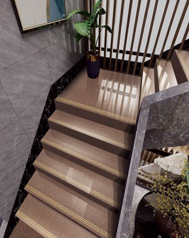  Gạch ốp lát cầu thang giả đá hoa cương nâu đỏ LT-HTZHF-D - 47x120 