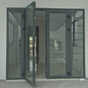  Cửa nhựa lõi thép - cửa đi 4 cánh mở quay 