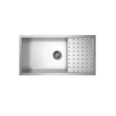 Chậu rửa chén 1 hộc 1 bàn inox 304 IP-D100 (IB-P01) 