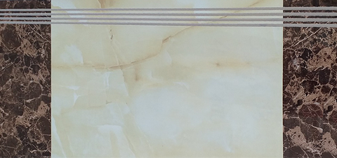  Gạch ốp lát cầu thang vân đá vàng nâu G-DVZG - 47x100 