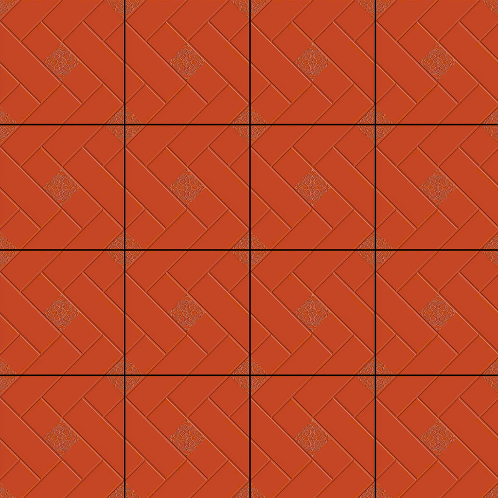 Gạch lát nền sân vườn cotto đỏ ZF-CT-HDH - 40x40