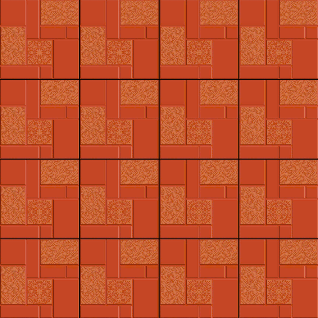 Gạch lát nền sân vườn cotto đỏ ZF-CT-HDG - 40x40