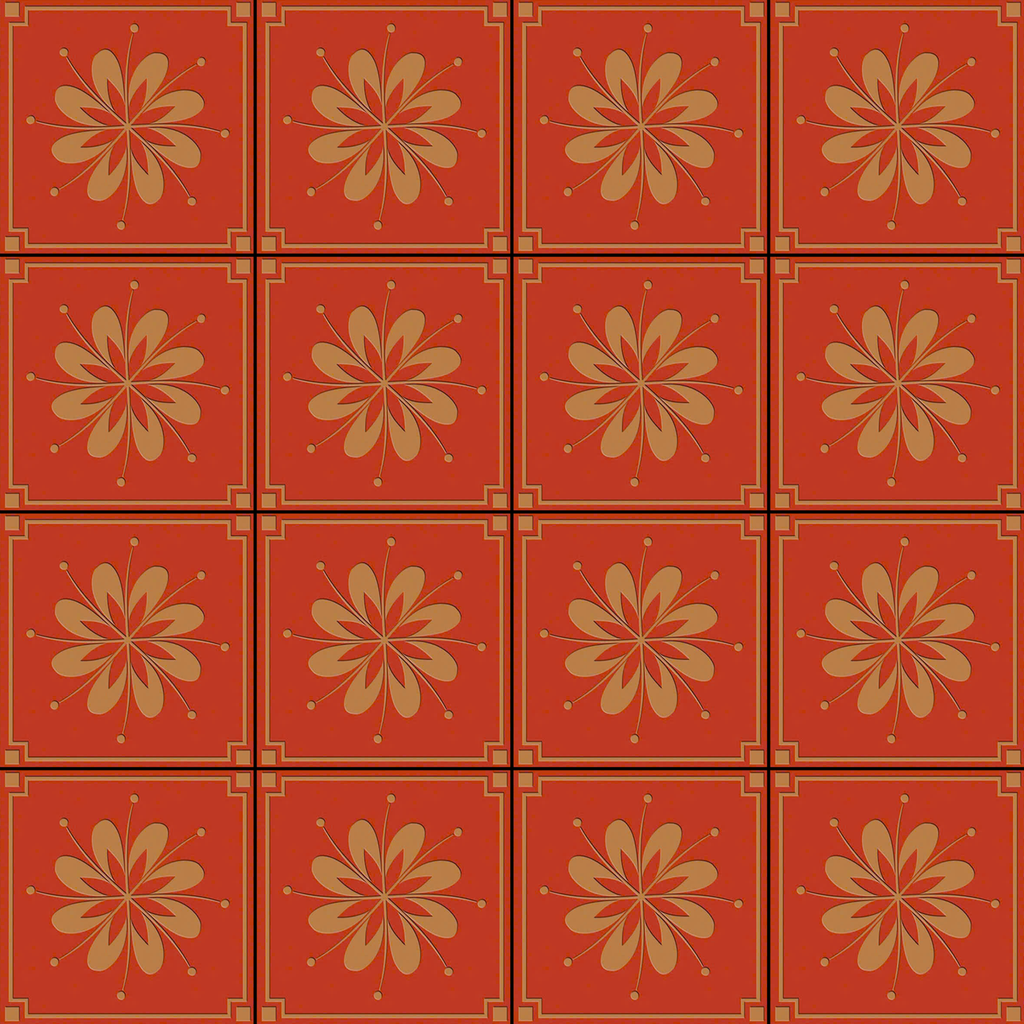 Gạch lát nền sân vườn cotto đỏ ZD-CT-HZM - 40x40