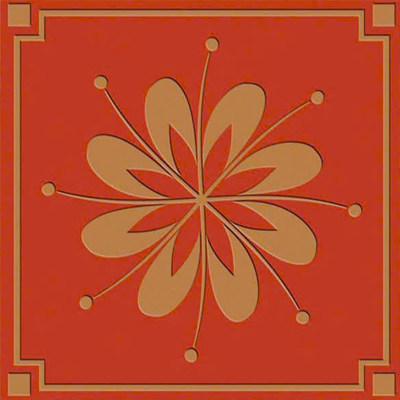 Gạch lát nền sân vườn cotto đỏ ZD-CT-HZM - 40x40