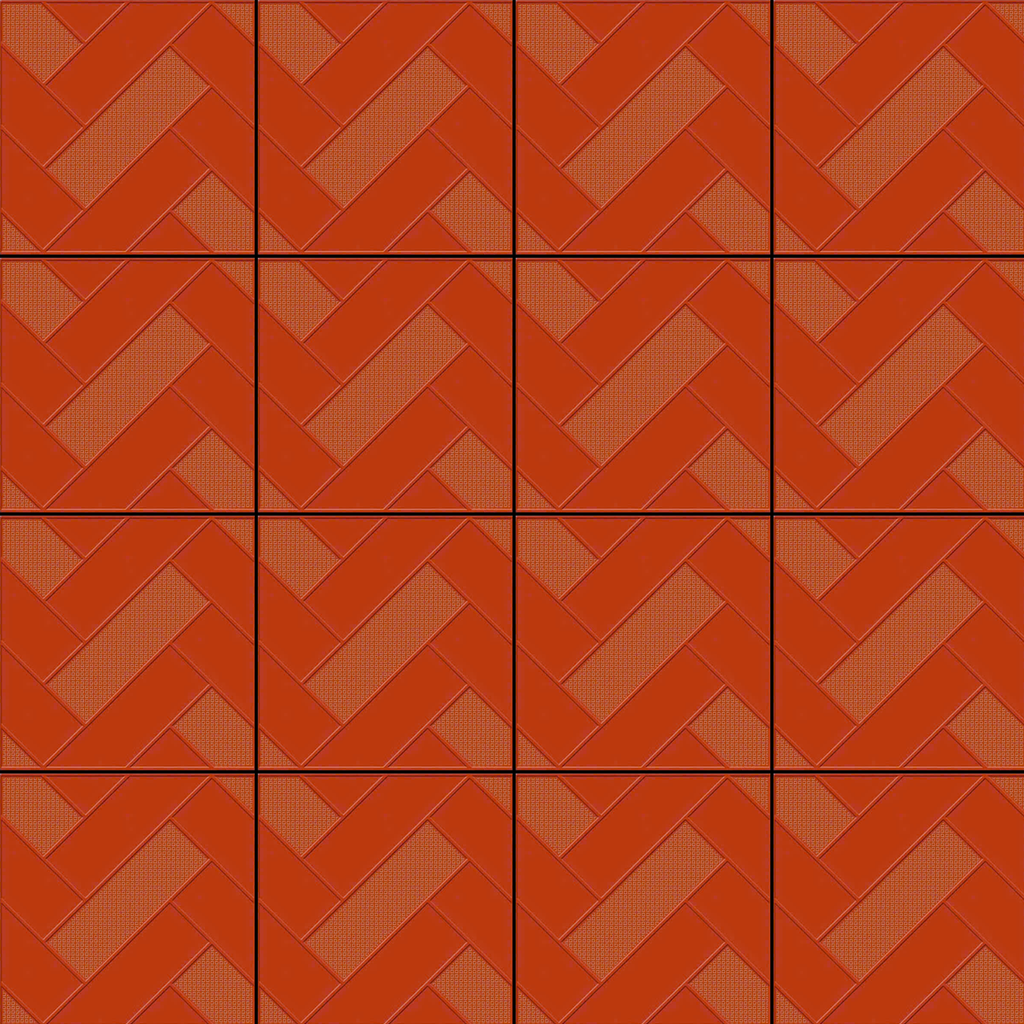 Gạch lát nền sân vườn cotto đỏ ZD-CT-HZH - 40x40