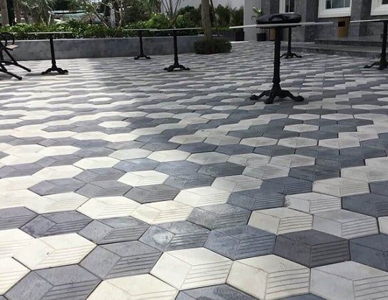 Gạch lát vỉa hè lục giác