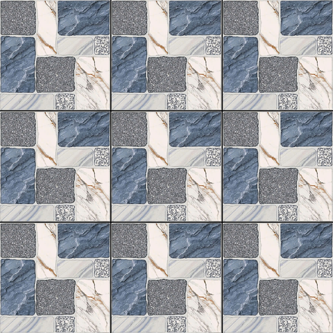  Gạch lát nền sân vườn men mờ hoa văn xám GHCM-MZZD - 50x50 