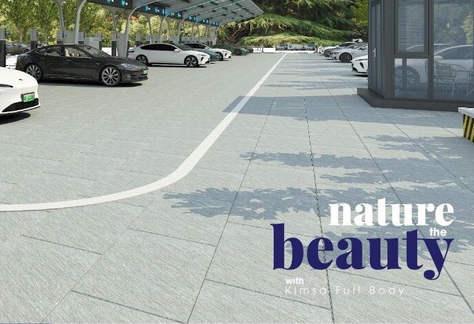 Gạch lát nền sân vườn hoa văn xám - GHD - HNZNZD - 40X60