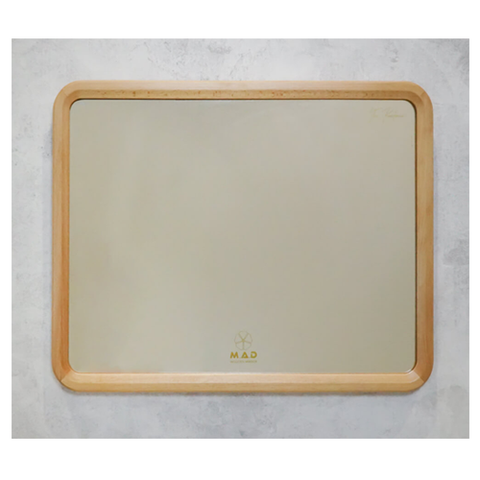  Gương soi treo tường chữ nhật ngang khung gỗ dẻ gai 