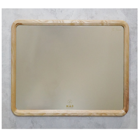  Gương soi treo tường chữ nhật ngang khung gỗ tần bì 