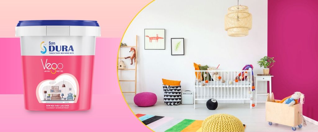 Sơn nội thất Lau Chùi Vượt Trội, Bền màu, Chống nấm mốc & rong rêu Vego