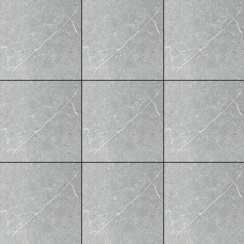 Gạch lát nền men mờ xám vân trắng HGNZX-60X60