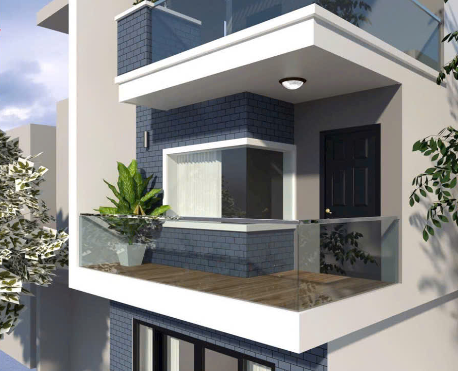 Gạch ốp lát nền men mờ sọc ô chữ nhật xanh HN-HHZG  - 40x40