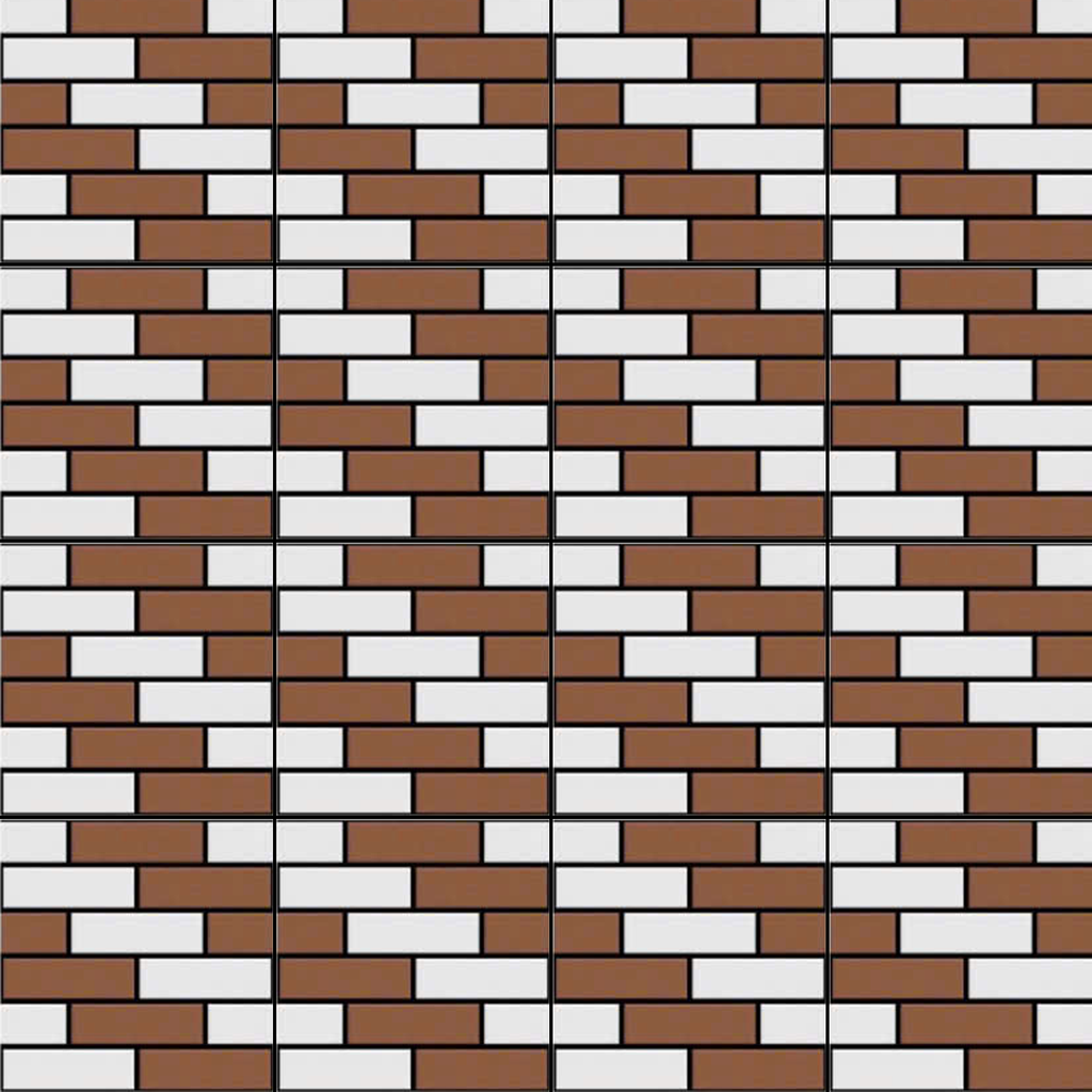 Gạch ốp lát nền men mờ sọc ô chữ nhật xám nâu HN-HHZT  - 40x40