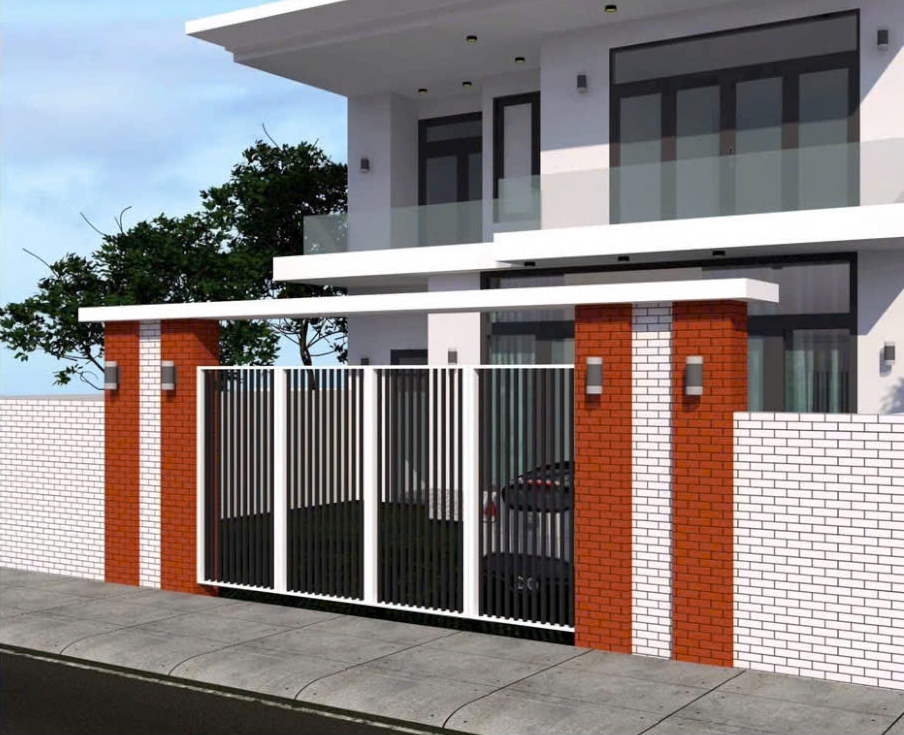 Gạch ốp lát nền men mờ sọc ô chữ nhật đỏ HN-HHDM  - 40x40