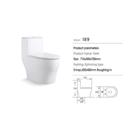  Bồn cầu liền khối  HT-189 
